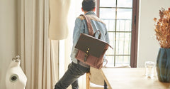 Cool Mens Canvas Backpack Canvas Travel Bag Canvas School Bag for Men - iwalletsmen