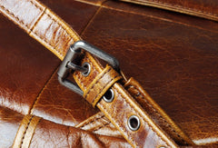 Genuine Leather Mens Cool Backpack Sling Bag Large Black Travel Bag Hiking Bag for men
