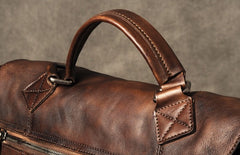 Genuine Leather Mens Cool Messenger Bag Briefcase Work Bag Business Bag for men