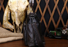 Vintage Leather Mens Briefcase Business Briefcase Cool Work Briefcase For Men - iwalletsmen