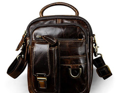 Vintage Leather Belt Pouches for Men Waist Bag BELT BAG Shoulder Bags For Men - iwalletsmen