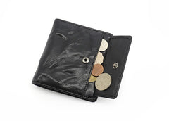 Leather Mens Front Pocket Wallet Small Wallet Slim Wallet Card Wallet for Men - iwalletsmen