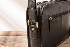Cool Leather Mens Small Messenger Bags Shoulder Bag  for Men - iwalletsmen
