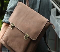 Cool Mens Leather Backpack Travel Backpacks Laptop Backpack for men - iwalletsmen