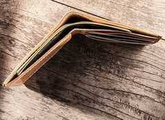 Cool Leather Men Small Wallet Bifold Vintage Wallet for Men - iwalletsmen