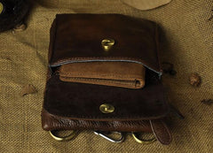 Vintage Leather Belt Pouches for Men Waist Bag BELT BAGs Shoulder Bags For Men - iwalletsmen