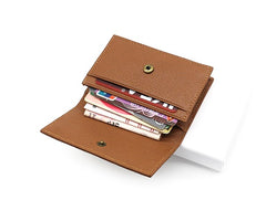Leather Mens Card Wallet Front Pocket Wallet Small Slim Wallets Change Wallet for Men - iwalletsmen