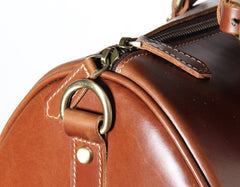 Genuine Leather Mens Cool Weekender Bag Travel Bag Duffle Bags Overnight Bag Holdall Bag for men