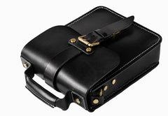 Handmade Leather Mens Cool Messenger Bag Sling Bag Chest Bag Bike Bag Cycling Bag for men - iwalletsmen