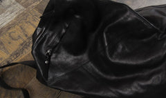 Genuine Leather Mens Cool Chest Bag Sling Bag Crossbody Bag Travel Bag Hiking Bag for men