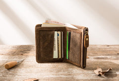 Cool Canvas Mens Small Wallet Bifold Vintage billfold Wallets for Men - iwalletsmen