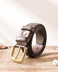 Handmade Cool Braided Leather Mens Belt Leather Belt for Men - iwalletsmen