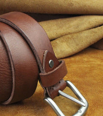 Genuine Leather Mens Leather Men Brown Black Belt for Men Cool Leather Belt