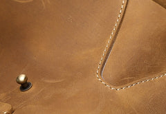 Vintage Unique Cool Leather Small Messenger Bag for men Shoulder Bag for men - iwalletsmen
