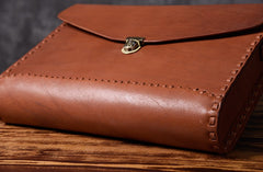 Handmade Leather Mens Cool Messenger Bag Briefcase Work Bag Business Bag for men