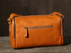 Genuine Leather Mens Cool Shoulder Bag Messenger Bag Chest Bag Bike Bag Cycling Bag for men