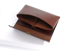 Leather Mens Front Pocket Wallet Small Wallet Card Wallet Change Wallets for Men - iwalletsmen