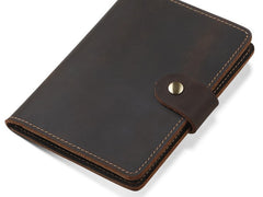 Cool Leather Mens Small Passport Wallet Slim Travel Wallets for Men - iwalletsmen