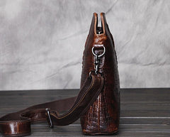 Cool Coffee Small Leather Mens Messenger Bag Shoulder Bag for Men - iwalletsmen