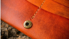 Handmade Leather Mens Clutch Wallet Cool Leather Wallet Long Phone Wallets for Men
