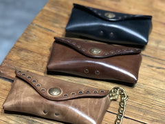 Handmade Mens Womens Cool Wooden Leather Glasses Case Glasses Box Glasses Holder Eyeglass Case