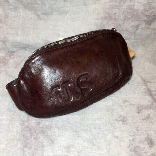 Cool Leather Mens FANNY PACK MENS WAIST BAG HIP PACK BELT BAG FOR MEN - iwalletsmen