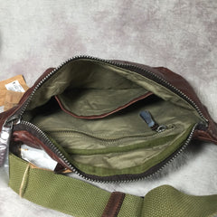 Cool Leather Mens FANNY PACK MENS WAIST BAG HIP PACK BELT BAG FOR MEN - iwalletsmen
