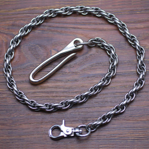 Cool Men's Handmade Stainless Steel Long Biker Wallet Chain Pants Chain Wallet Chain For Men - iwalletsmen