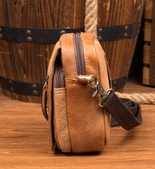 Leather Belt Pouch Mens Small Cases Waist Bag Shoulder Bag for Men