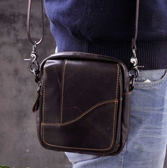 Leather Belt Pouch Mens Waist Bag Shoulder Bag for Men