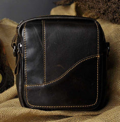 Leather Belt Pouch Mens Waist Bag Shoulder Bag for Men