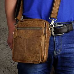 Leather Belt Pouch Mens Waist Bag Shoulder Bag for Men - iwalletsmen