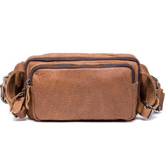 Leather Fanny Pack Mens Waist Bag Hip Pack Belt Bag Bumbag for Men
