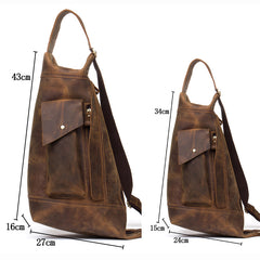 Leather Mens Cool Sling Bag Crossbody Bag Chest Bag for men