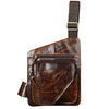 Leather Mens Cool Sling Bag Crossbody Bag Chest Bag for men