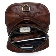 Leather Mens Cool Sling Bag Crossbody Bag Chest Bag for men