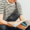 Leather Mens Cool Sling Bag Crossbody Bag Chest Bag for men - View 2