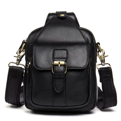 Leather Mens Cool Sling Bag Crossbody Bag Chest Bag for men