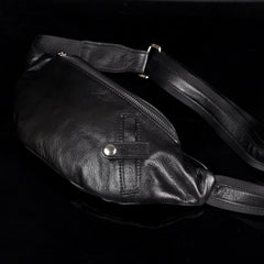 Leather Mens Fanny Pack Waist Bag Hip Pack Belt Bag Bumbag for Men