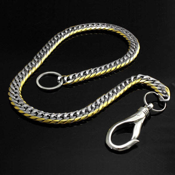 Solid Stainless Steel Wallet Chain Cool Punk Rock Biker Trucker Wallet Chain Trucker Wallet Chain for Men