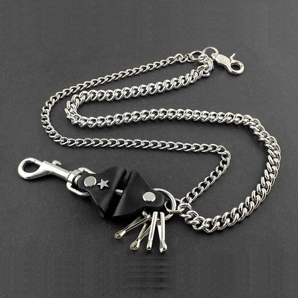Solid Stainless Steel Wallet Chain Cool Punk Rock Biker Trucker Wallet Chain Trucker Wallet Chain for Men