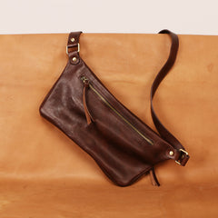 Leather Mens FANNY PACK MENS WAIST BAG HIP PACK BELT BAG FOR MEN - iwalletsmen