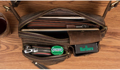 Vintage Leather Fanny Pack Mens Waist Bag Hip Pack Belt Bag Bumbag for Men