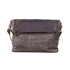 Mens Canvas Gray Cool Courier bag Messenger Bag Canvas Side Bag for Men - iwalletsmen