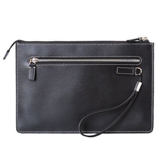 Cool Handmade Leather Mens Wristlet Bag Clutch Zipper Clutch for Men - iwalletsmen