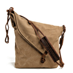 Cute Canvas Womens Mens Pink Side Bag Shoulder Bag Blue Messenger Bag For Men - iwalletsmen