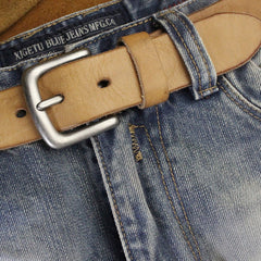 Genuine Leather Mens Leather Men Brown Black Belt for Men Cool Leather Belt