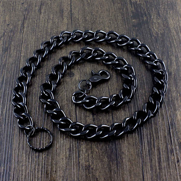Cool Black Punk Pants Chain Biker Wallet Chain Black Jeans Chain Jean Chain Long Wallet Chain For Men - iwalletsmen
