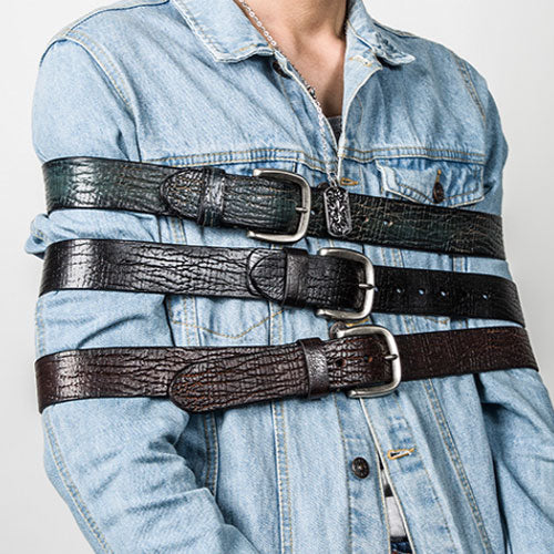 Handmade Genuine Leather Cool Belt Custom Mens Leather Men Brown Black Belt - iwalletsmen