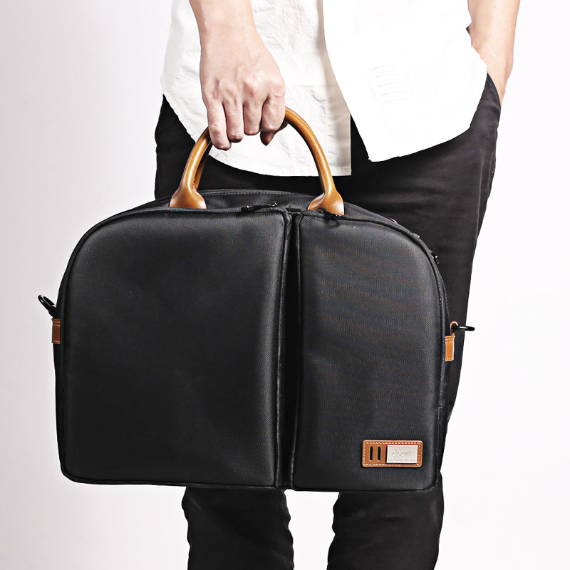 Fashion Oxford Cloth PVC Men's 13'' Blue Briefcase Business Computer Handbag For Men - iwalletsmen